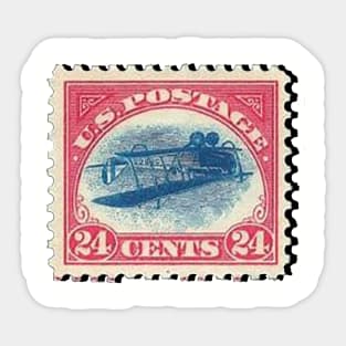 INVERTED JENNY STAMP Sticker